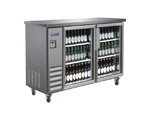 Back Bar Stainless Steel Swing Doors _IBB49-2G-24SS