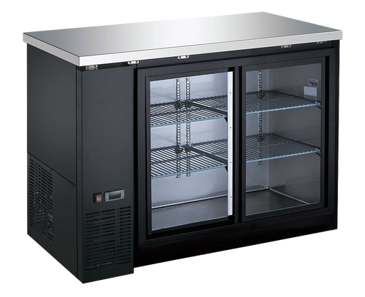 Drago 48″ Solid Door Hinged Back Bar Cooler DRBB48SH