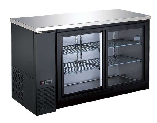 Drago 60″ Solid Door Hinged Back Bar Cooler DRBB60SH