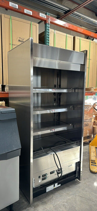 Heated Display / Open Display Warmer, 3 Shelves, Unit In Stainless Steel