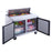 DSP48-12-S2 2-Door Commercial Food Prep Table Refrigerator in Stainless Steel