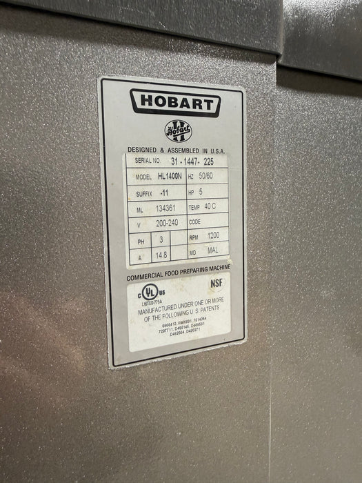 Hobart Legacy HL1400 140 Quart Planetary Mixer